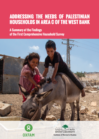 Addressing the Needs of Palestinian Households in Area C of the West Bank. Findings of the First Comprehensive Household Survey (January 2019)